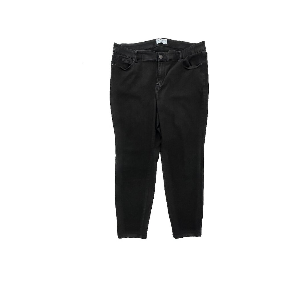 Lane Bryant Mid Rise Skinny Women's size 20 Black Denim jeans